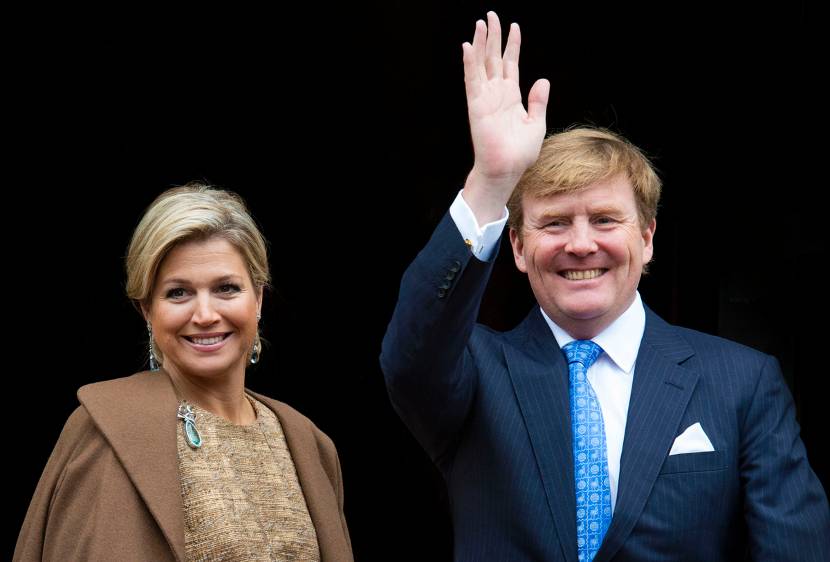 Koning Willem-Alexander en Koningin Máxima houden de traditionele Nieuwjaarsontvangst voor Nederlandse genodigden.