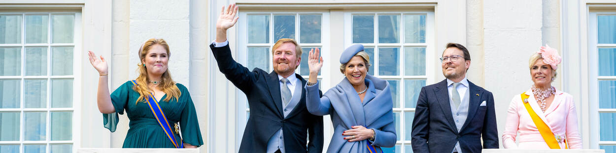 Prinses van Oranje, Koning Willem-Alexander, Koningin Máxima, Prins Constantijn en Prinses Laurentien bij Prinsjesdag 2022