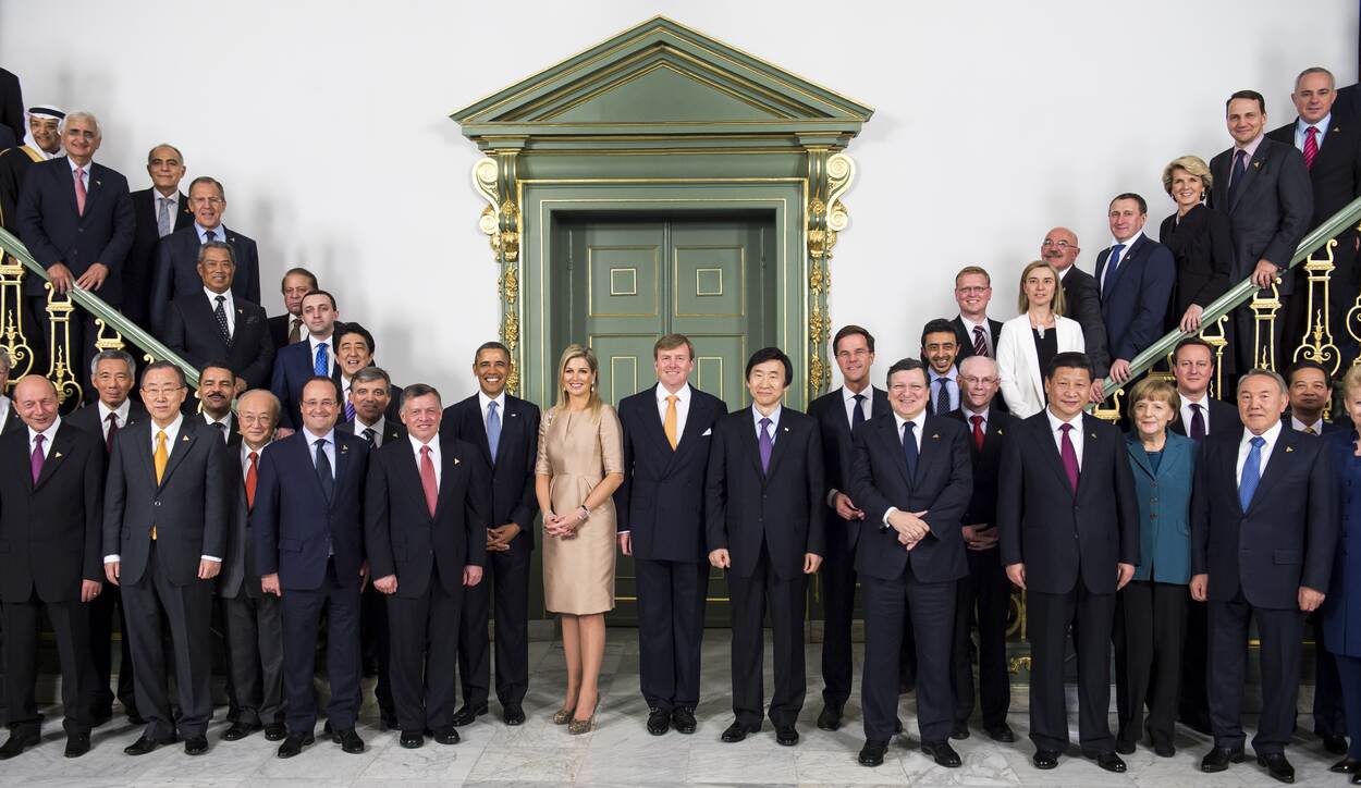 Koning Willem-Alexander en Koningin Máxima ontvangen wereldleiders voor de Nuclear Security Summit