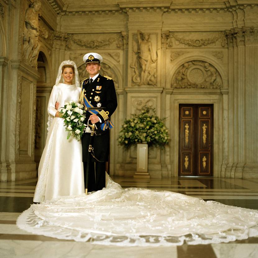 Koning Willem-Alexander en Koningin Máxima traden in 2002 in het huwelijk