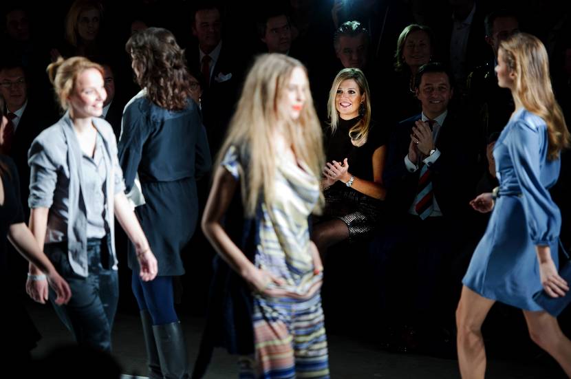 Prinses Máxima bij finale van The Green Fashion Competition.