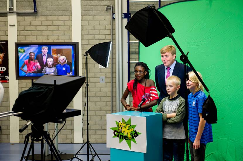Prins van Oranje geeft startsein voor de Cinekid MediaRoute