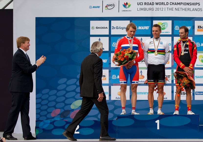 Prins van Oranje bij WK Wielrennen