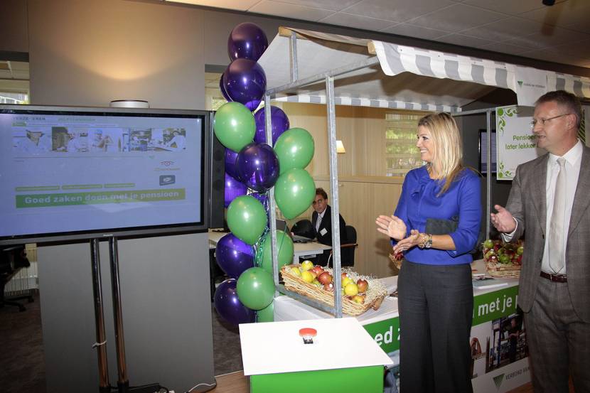 Prinses Máxima bezoekt pensioenmarkt voor ondernemers