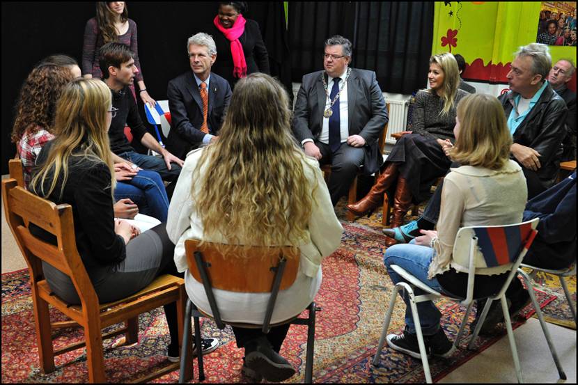 Prinses Máxima bezoekt Projectbureau Whaa