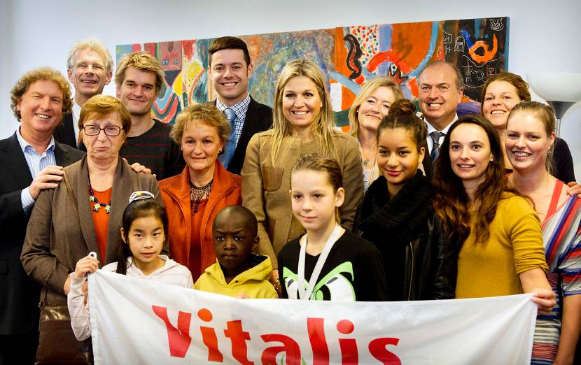 Prinses Máxima bezoekt maatjesproject bij Stichting Vitalis