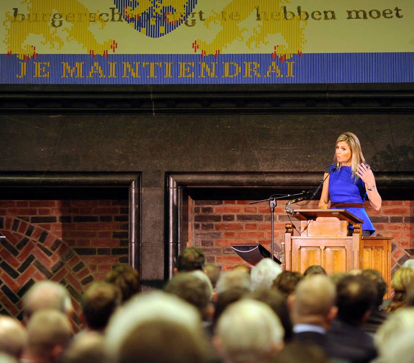 Prinses Máxima spreekt op congres ‘samenwerken aan internationale voedselstabiliteit’
