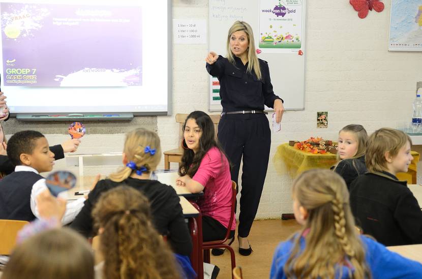 Prinses Máxima actief bij 3e editie ‘Week van het geld’ voor kinderen