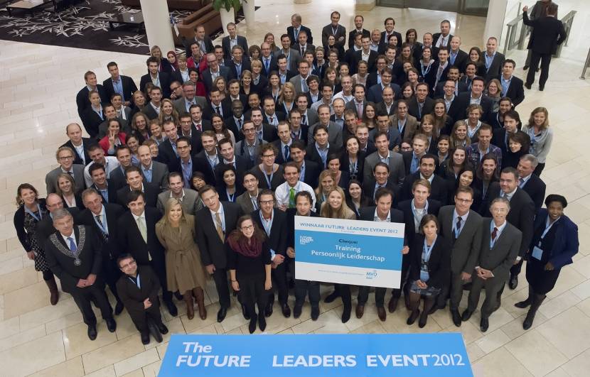 Prinses Máxima bezoekt Future Leaders Event