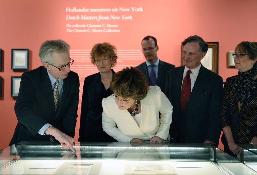 Prinses Margriet opent tentoonstelling 'Hollandse meesters uit New York' in Teylers museum.