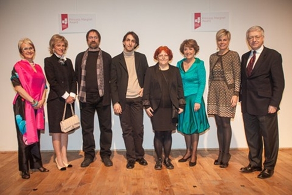Prinses Margriet en Prinses Laurentien bij uitreiking ECF Princess Margriet Award 2013.