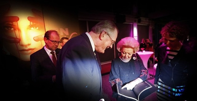 Koningin aanwezig bij jubileumconcert Noord Nederlands Orkest.