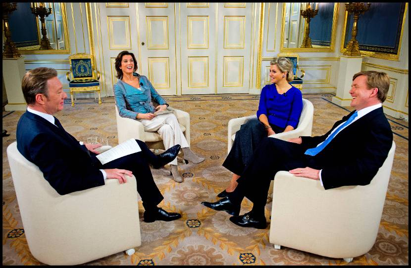 Interview Prins van Oranje en Prinses Máxima