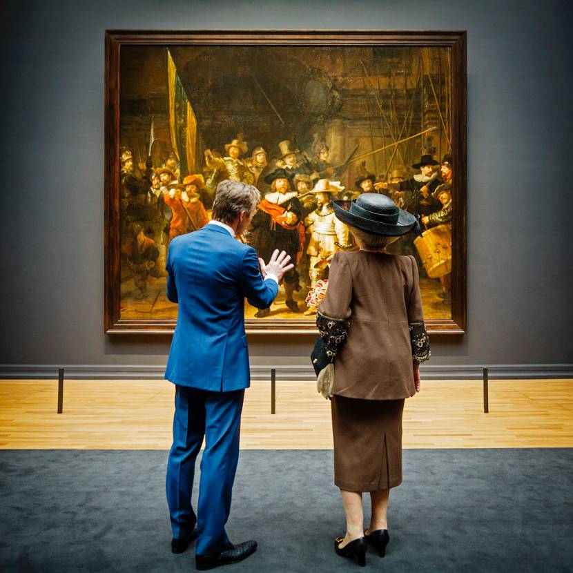 Koningin opent vernieuwd Rijksmuseum.