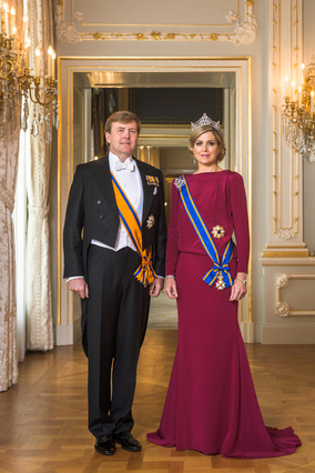 Zijne Majesteit Koning Willem-Alexander en Hare Majesteit Koningin Máxima, april 2013