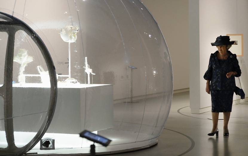 Den Bosch, 24 mei 2013: Prinses Beatrix opent in de binnenstad het Noordbrabants Museum en het Stedelijk Museum ’s-Hertogenbosch. De musea vormen samen het Museumkwartier ’s-Hertogenbosch met een collectie van archeologie tot hedendaags design.