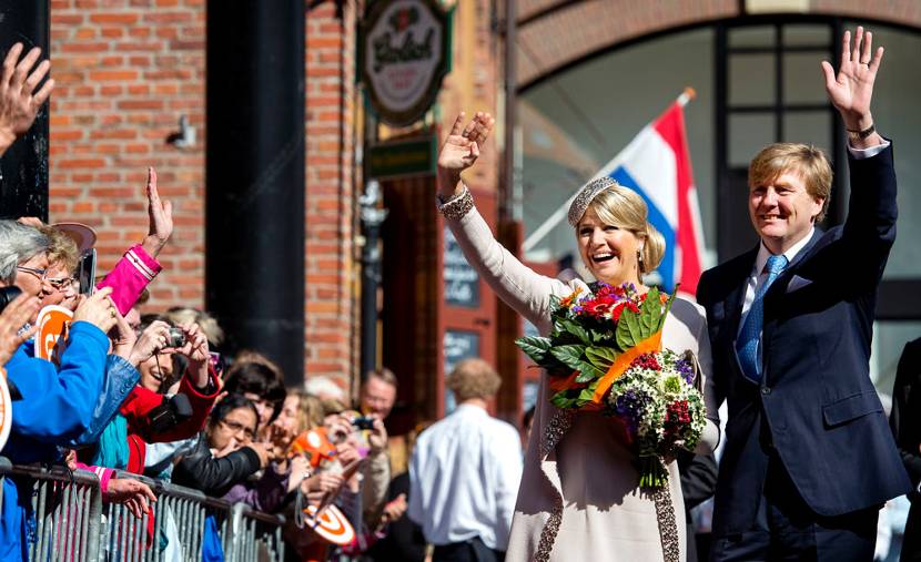 Groningen, 28 mei 2013: Koning Willem-Alexander en Koningin Máxima bezoeken de stad Groningen 