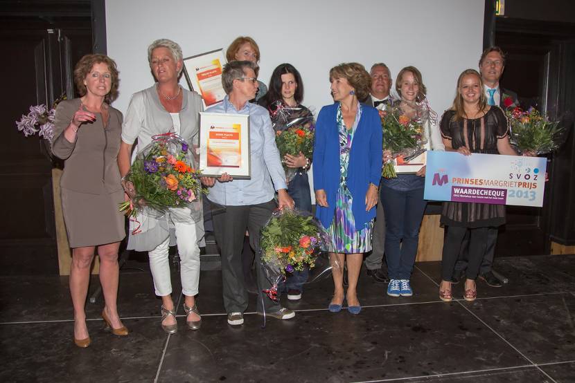 Utrecht, 11 juni 2013: De Gelderhorst in Ede heeft uit handen van Prinses Margriet de Prinses Margriet Prijs ontvangen. De prijs is bedoeld voor projecten die op een innovatieve en creatieve manier een bijdrage leveren aan de kwaliteitsverbetering van zorg.