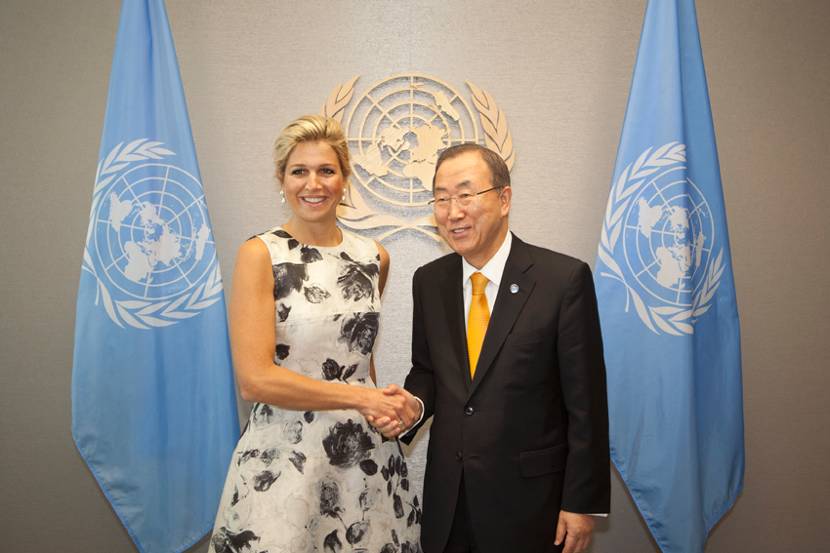 Koningin Máxima in New York voor overhandiging jaarverslag en opening Delegates’ Lounge.
