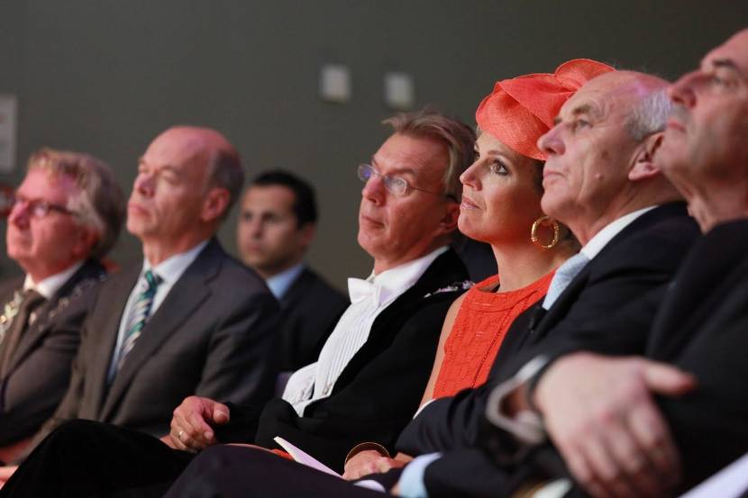 Koningin Máxima opent onderwijsgebouw Orion van Wageningen University.