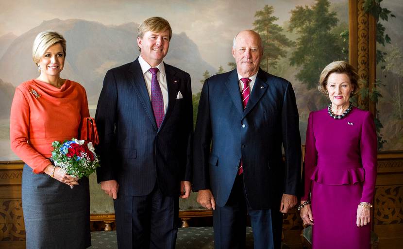 Koning en Koningin brengen kennismakingsbezoek aan Noorwegen.