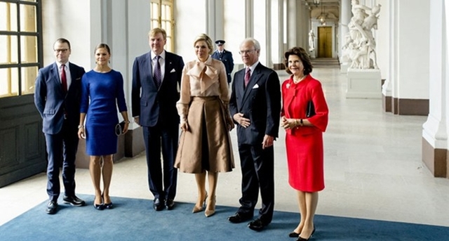 Koning en Koningin brengen kennismakingsbezoek aan Zweden.