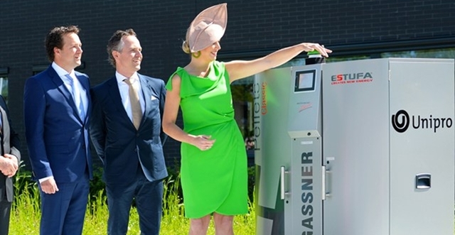 Koningin Máxima opent "groene" fabriek van Unipro bv