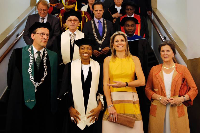 Koningin Máxima bij oratie hoogleraar Prins Claus Leerstoel