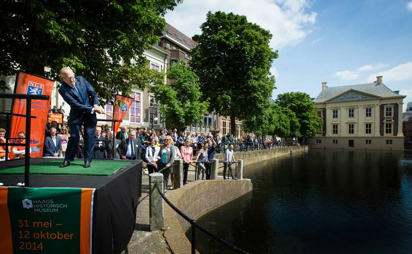 Prof. mr. Pieter van Vollenhoven opent tentoonstelling ‘Nederland Golft!'