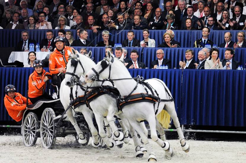 Koning opent Nationaal Hippisch Centrum in Ermelo