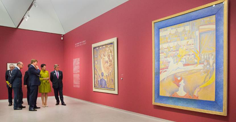 Koning opent tentoonstelling in Kröller-Müller Museum