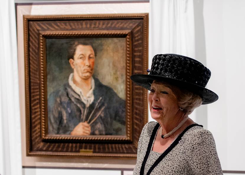 Prinses Beatrix opent tentoonstelling over kunstenaar Joep Nicolas