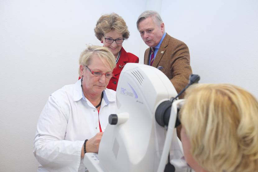 Prinses Margriet bezoekt het Diabetes Onderzoek Centrum VUMC.