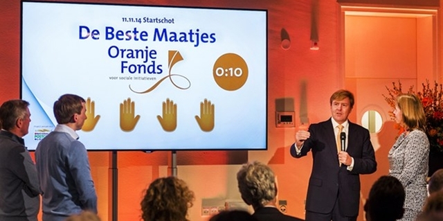 Koning Willem-Alexander geeft startsein voor nieuwe campagne Maatjes Gezocht.