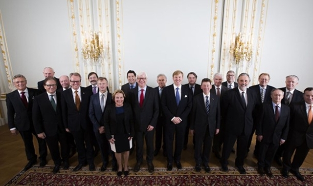 Ontvangst Commissarissen van de Koning en Belgische gouverneurs.