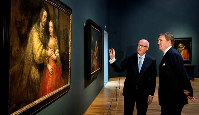 Koning opent overzichtstentoonstelling Late Rembrandt in Rijksmuseum