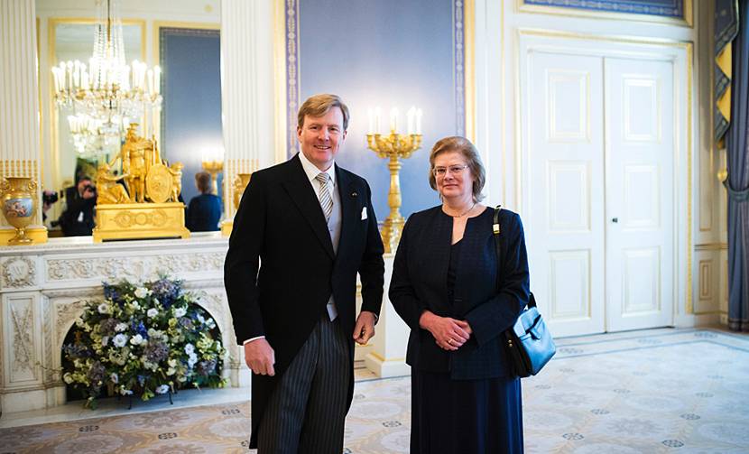 Koning Willem-Alexander ontvangt de ambassadeur van Tsjechië