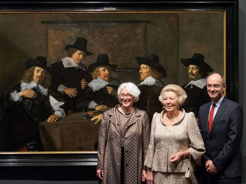 Prinses Beatrix opent tentoonstelling Class Distinctions: Dutch Painting in the Age of Rembrandt and Vermeer in Boston