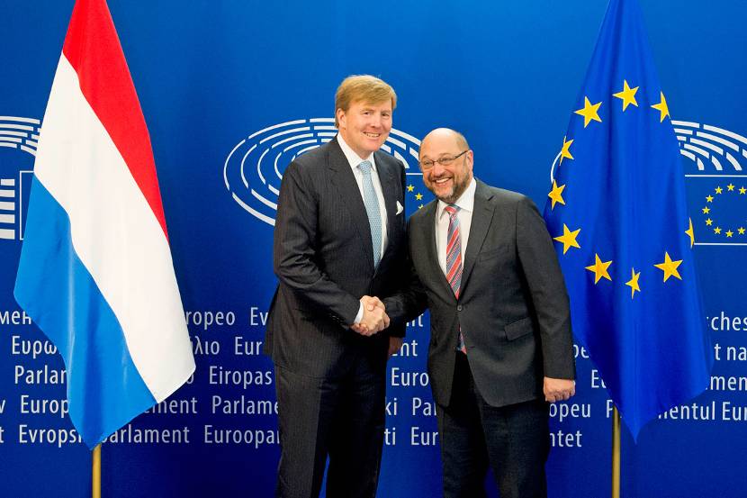 Koning Willem-Alexander brengt een officieel bezoek aan het Europees Parlement, de Europese Raad en de Europese Commissie in Brussel.
