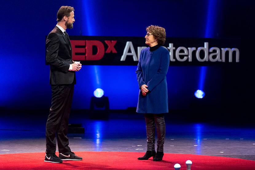 Prinses Margriet houdt bij TEDxAmsterdam toespraak over hulp bij natuurrampen