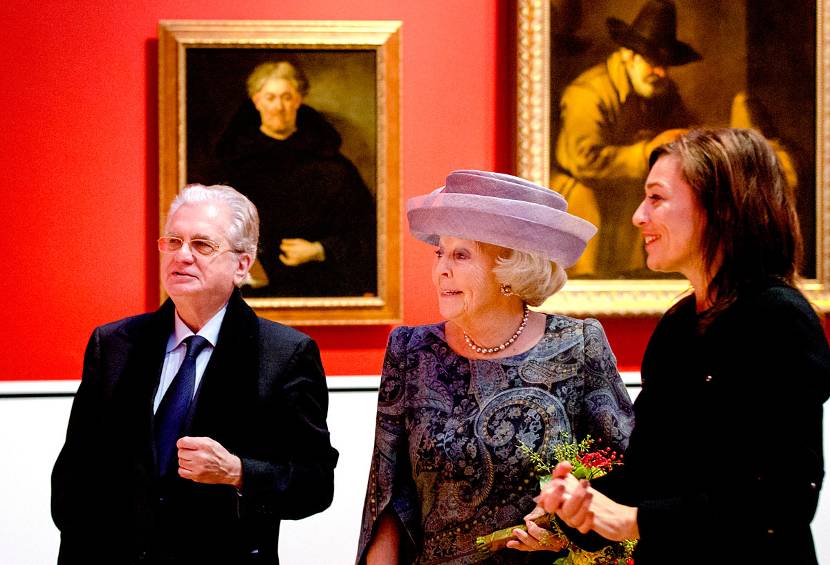 Prinses Beatrix opent de tentoonstelling 'Spaanse Meesters uit de Hermitage'.