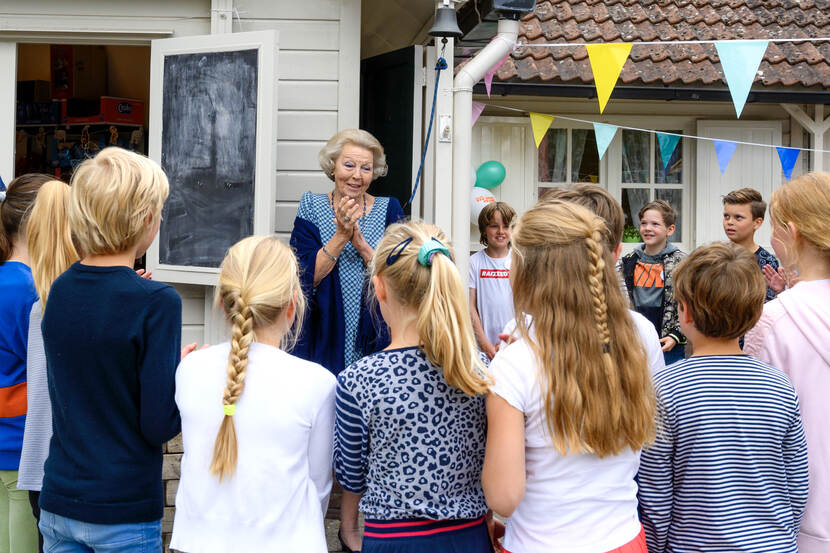 Prinses Beatrix opent de landelijke Buitenspeeldag