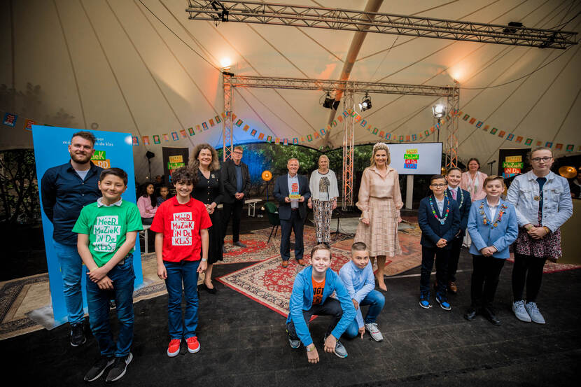 Koningin Máxima bij viering muziekonderwijs in Utrecht, Flevoland en Noord-Holland