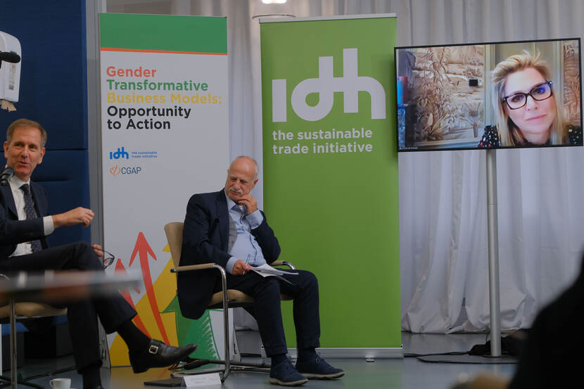 Koningin Máxima houdt een digitale toespraak bij IDH-The Sustainable Trade Initiative