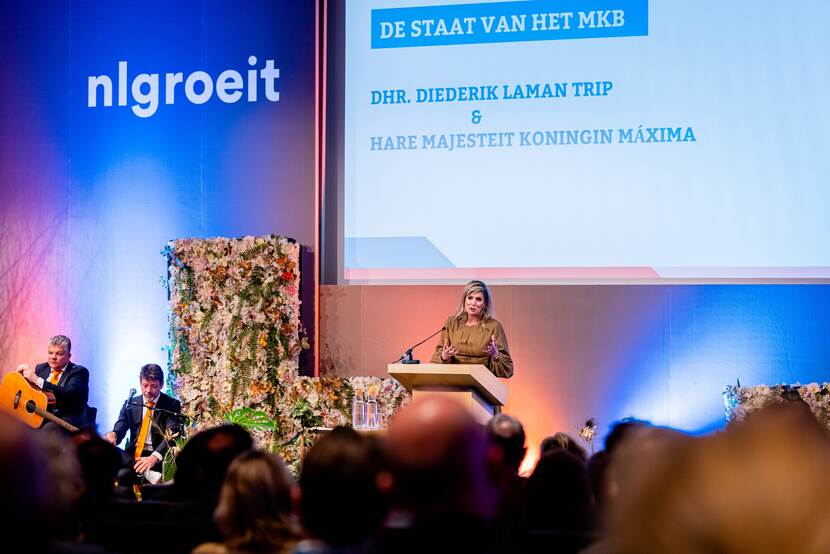 Koningin Máxima aanwezig bij VIP-event van nlgroeit