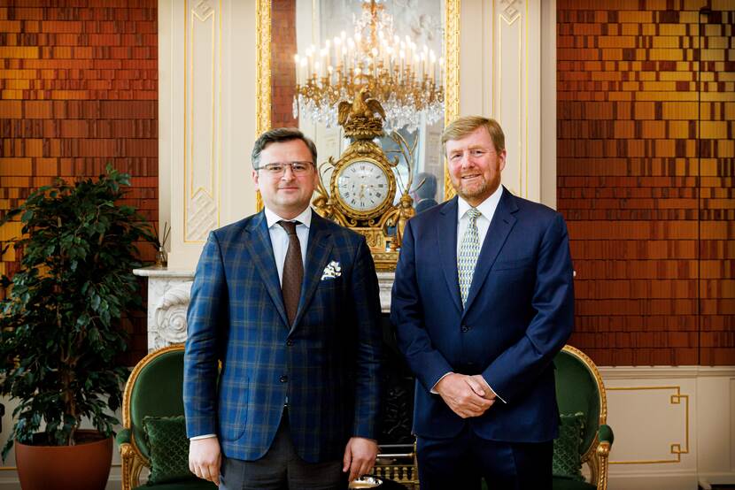 De Koning ontvangt de minister van Buitenlandse Zaken van Oekraïne
