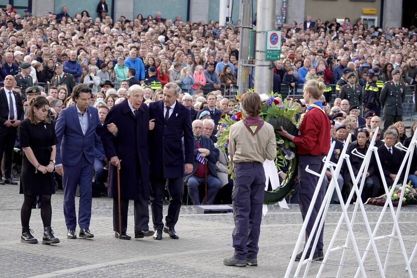 Op de Dam in Amsterdam vindt de Nationale Herdenking plaats.