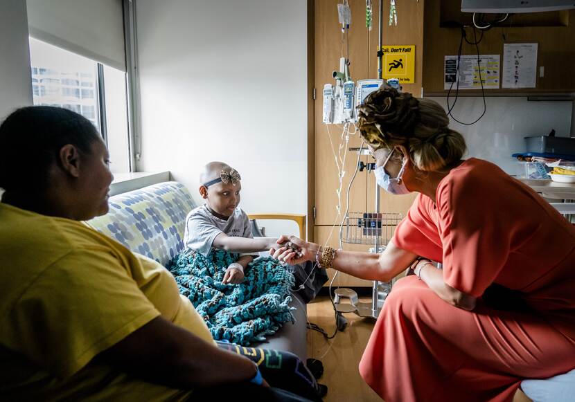 Koningin Máxima brengt een bezoek aan het MD Anderson Cancer Center