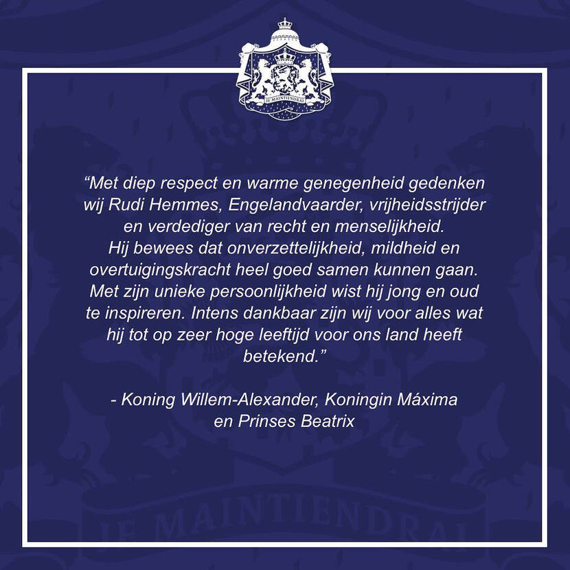 Reactie van de Koning, Koningin Máxima en Prinses Beatrix op het overlijden van Koningin Elizabeth II