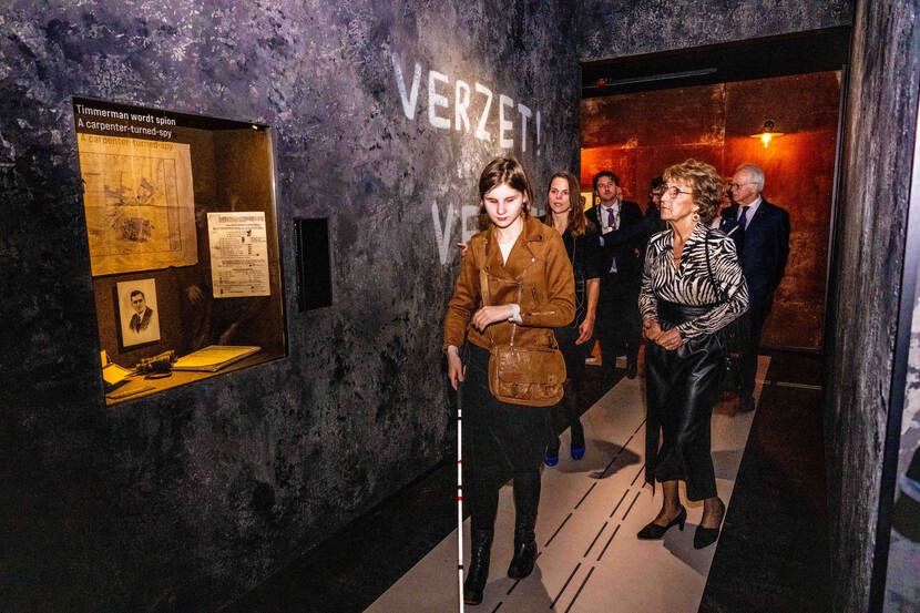 Prinses Margriet heropent het Verzetsmuseum in Amsterdam